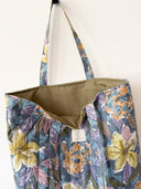 Handmade quilted tote | cotton market tote
