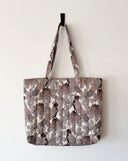 Handmade quilted tote | cotton market tote