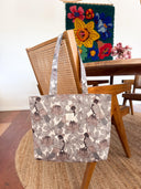 Handmade quilted tote | cotton market tote