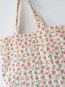 Handmade quilted tote | cotton market tote