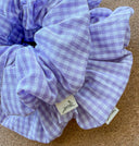 Handmade Gingham Scrunchies: Cotton Hair Tie