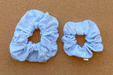 Handmade Gingham Scrunchies: Cotton Hair Tie