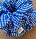 Handmade Gingham Scrunchies: Cotton Hair Tie