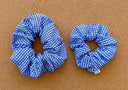 Handmade Gingham Scrunchies: Cotton Hair Tie